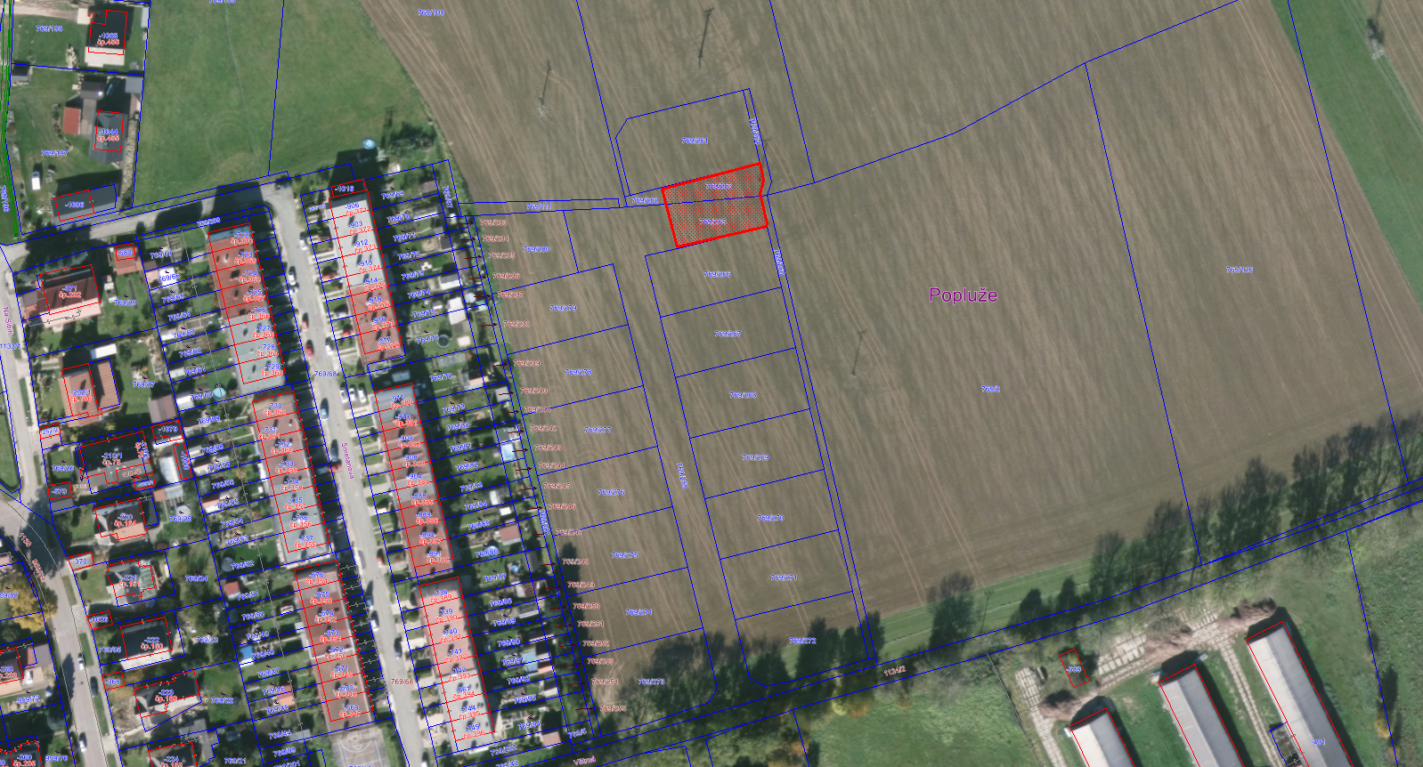 Prodej pozemků p. č. 769/263 a p. č. 769/265 o celkové výměře 555 m²