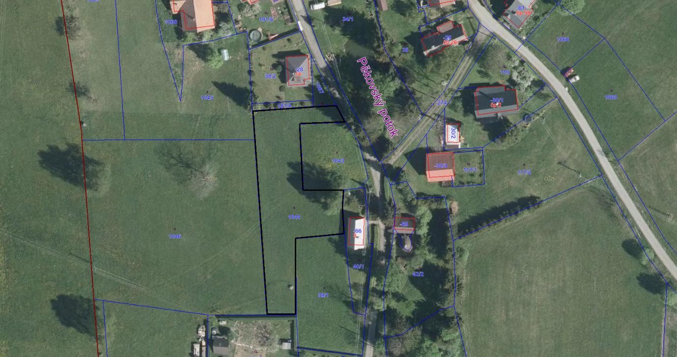 Prodej stavebního pozemku parc. č. 1044 v k. ú. Hony